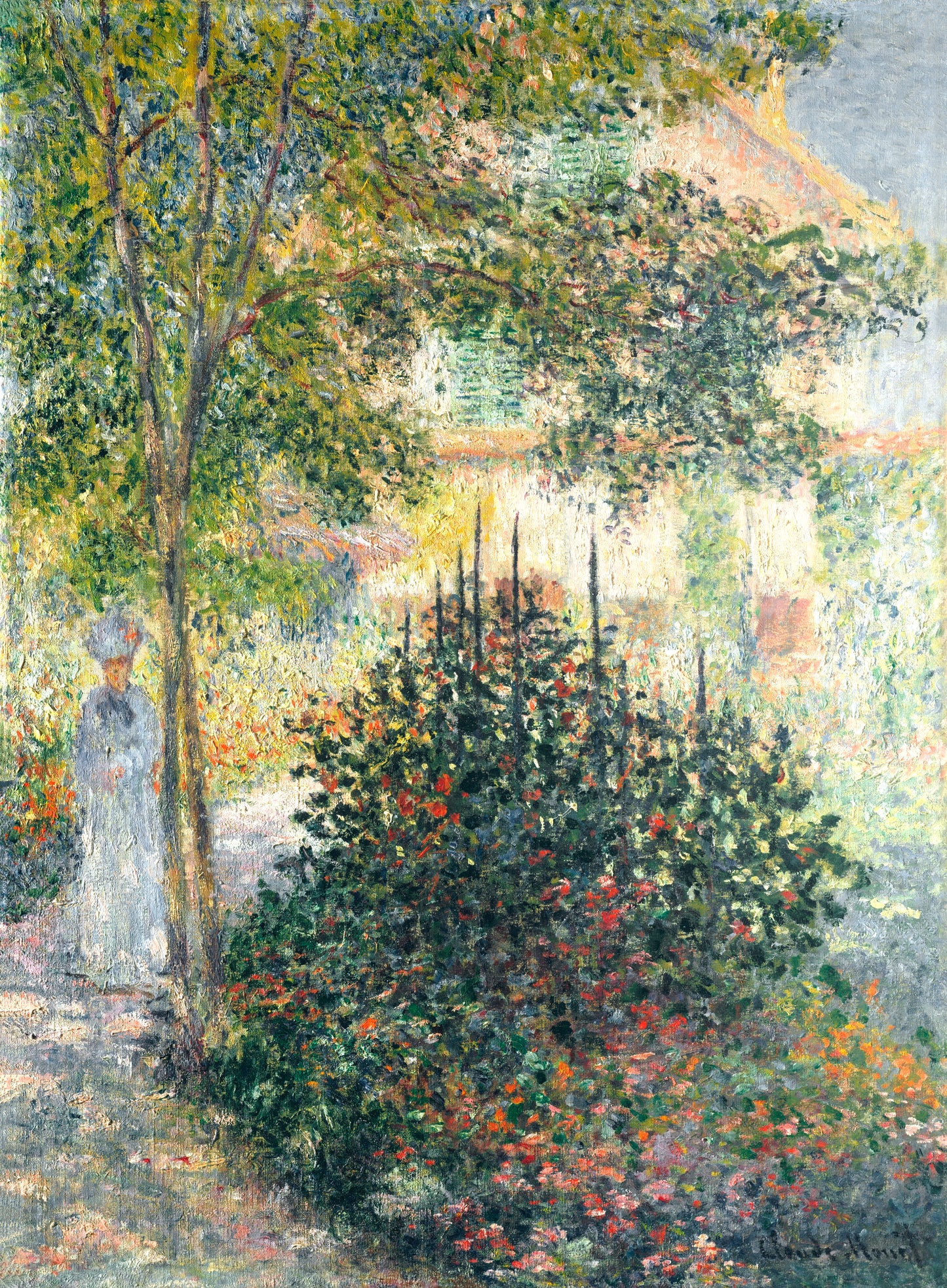 Claude Monet - Camille Monet in the Garden at Argenteuil 1876 - Digital Art - JPG File Download