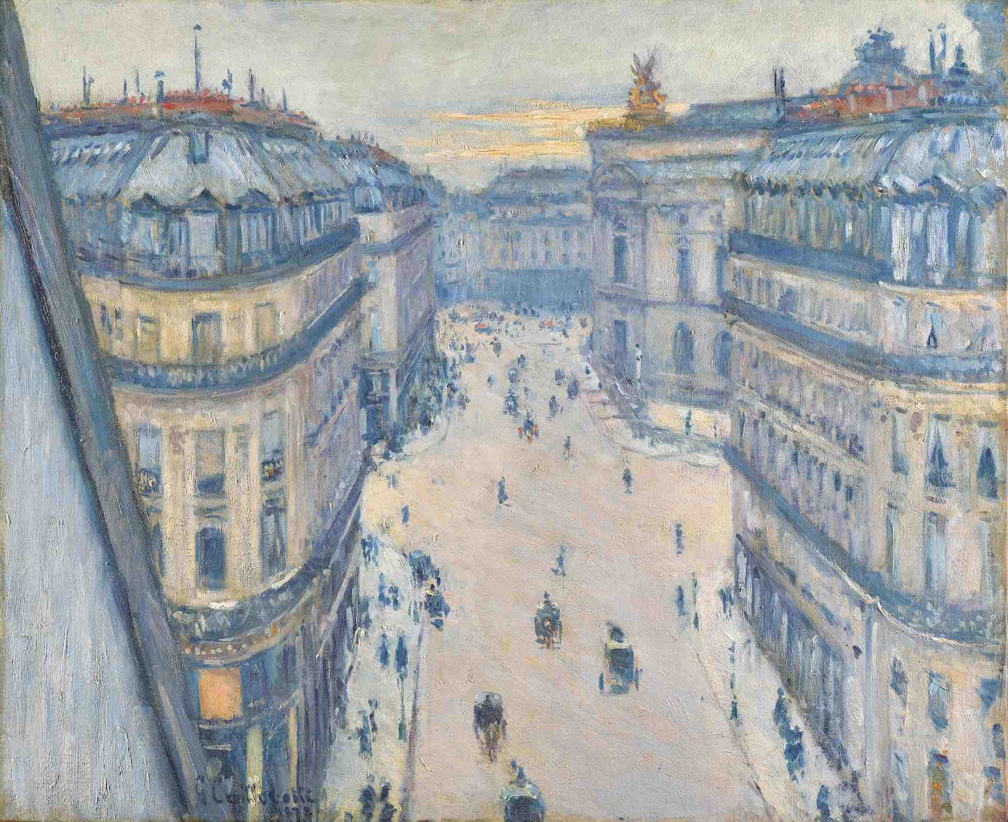 Gustave Caillebotte - Rue Halevy, vue d un sixieme etage 1878