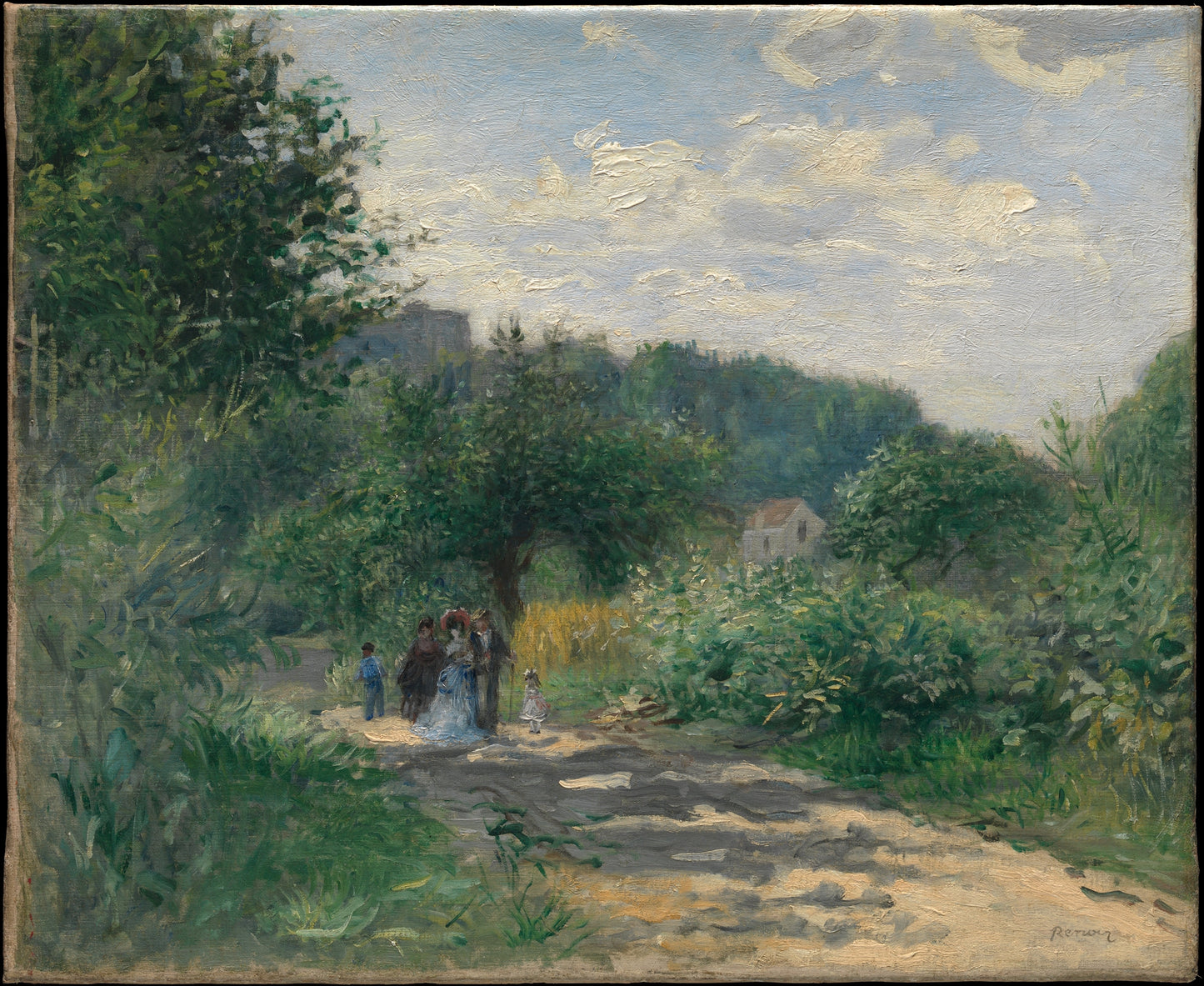 Pierre-Auguste Renoir - A Road in Louveciennes 1870