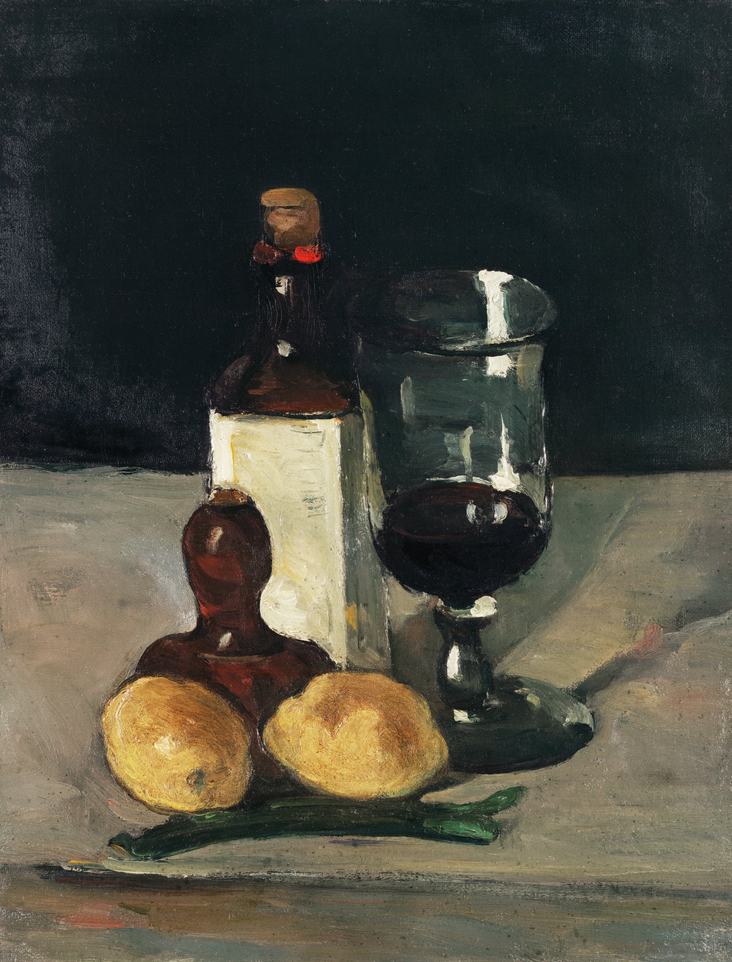 Paul Cezanne - Still Life with Bottle Glass and Lemons 1867 - Digital Art - JPG File Download