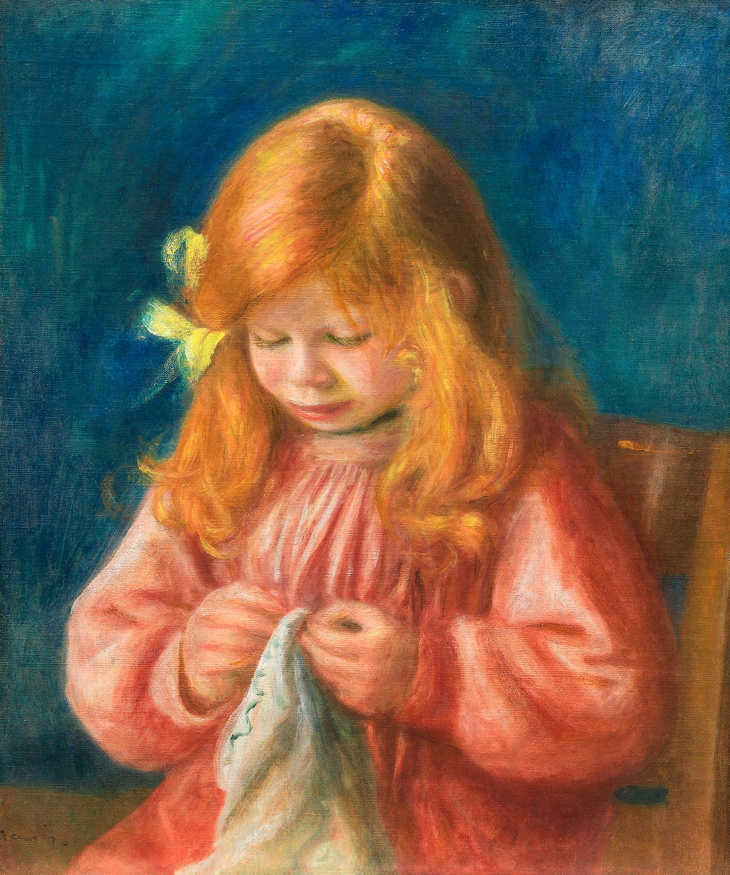 Pierre-Auguste Renoir - Jean Renoir Sewing 1899 - Digital Art - JPG File Download