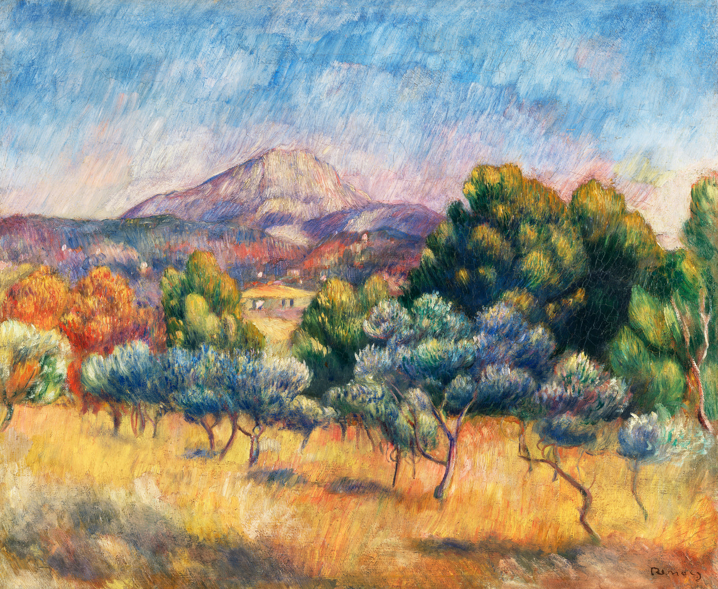Pierre-Auguste Renoir - Montagne Sainte-Victoire Paysage 1889 - Digital Art - JPG File Download